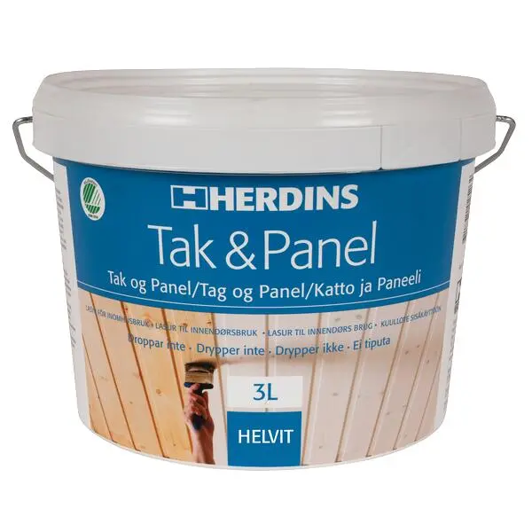 Tak og panelhvitt helhvit 3 l