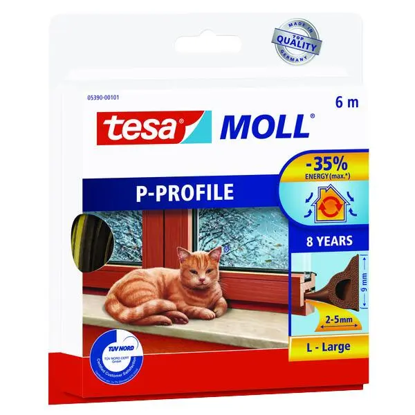 Tetningslist p 5390 6m brun