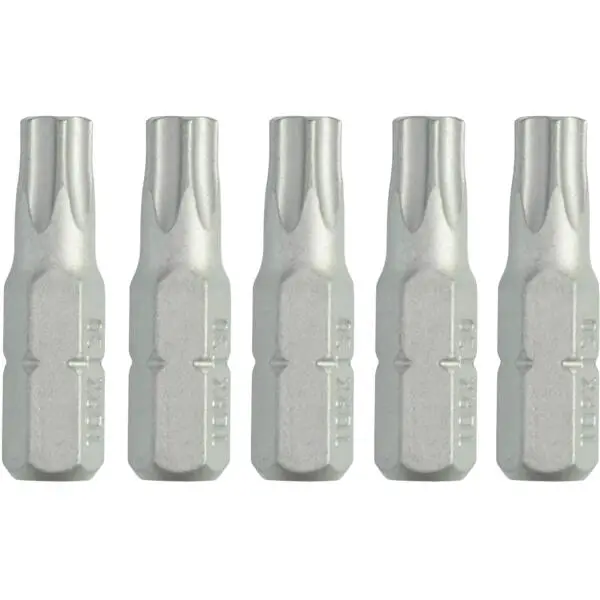 Bits torx 25mm t30x5 dt7258 dw sett med 5 bits