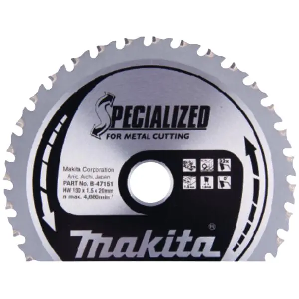 Sirkelsagblad metall 150x20mm 32t