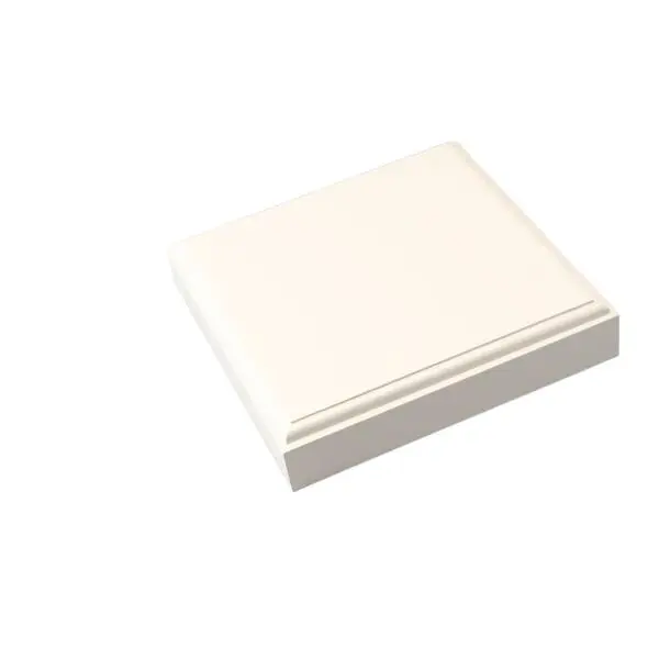 Toppkloss 25x125x125 hjørnekloss for karmlist malt s0502-y bomull