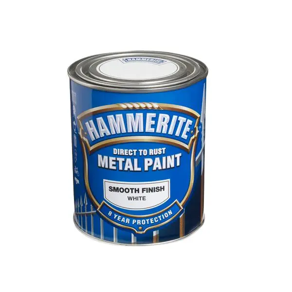 Metallmaling smooth hvit 0,75l