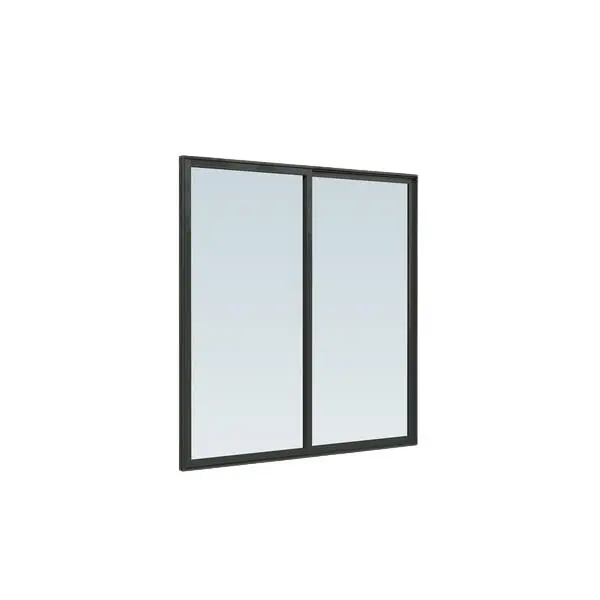 Skyvedør alu enkelt glass 200x200 h 2 dørblad. høyre utførelse