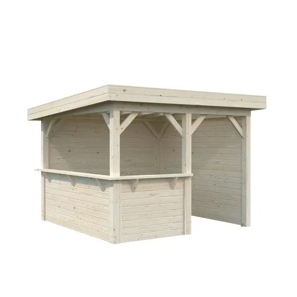Paviljong lenna 303 8,3 m2 limtrekonstruksjon 28mm veggbord