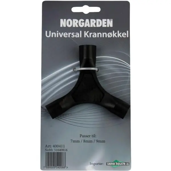 Krannøkkel universal 7/8/9mm norgarden