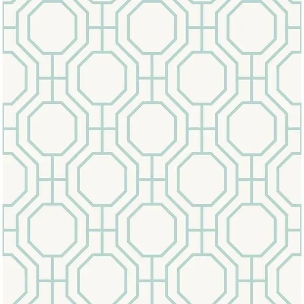 Tapet norsk trellis blågrønn fd40423