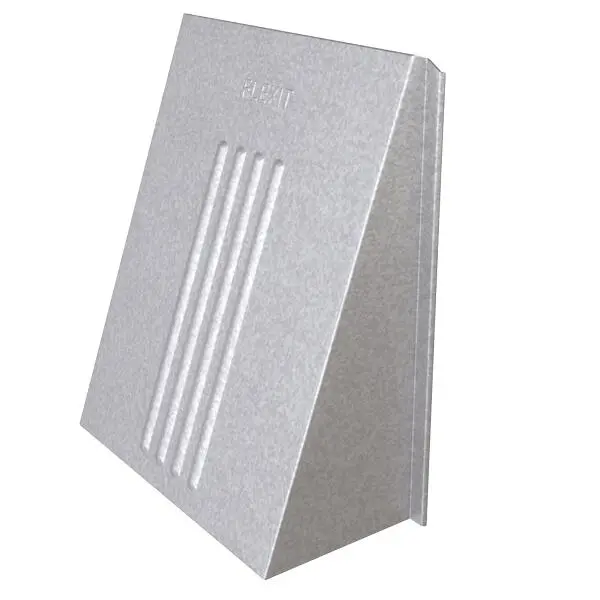 Kappe flat aluzink 6x6"