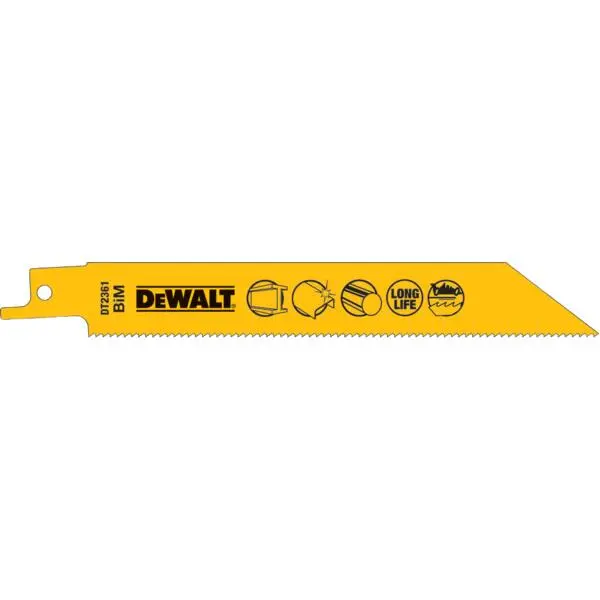 Bajonettsagbl 152mm 3-8mm dt2361 dw metall/jern opptil 3-8mm tykkelse