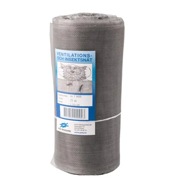 Flueduk 1,20m 25m grå polyeten