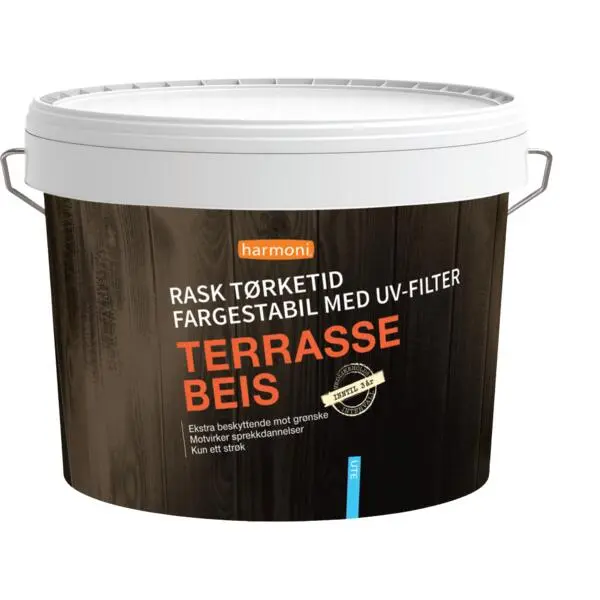Terrassebeis hvitkalket 9l