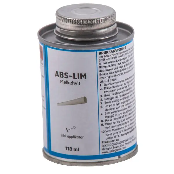 Sementlim abs 118ml for sentralstøvusgerrør