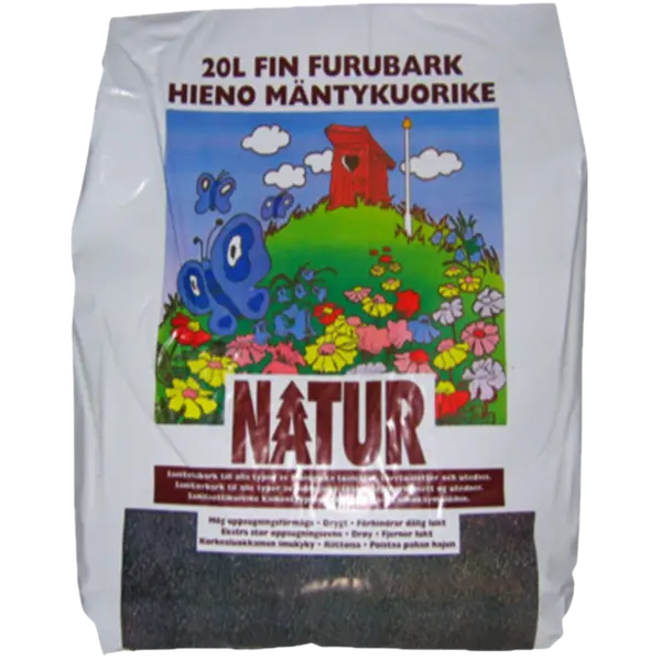 Sanitærbark fin natur 20l