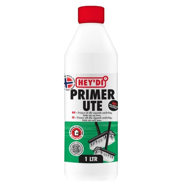 Heydi primer ute 1 ltr primer primer for sugende underlag ute