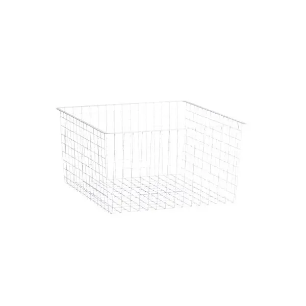Trådkurv til uttreksramme 60x40x28 hvit