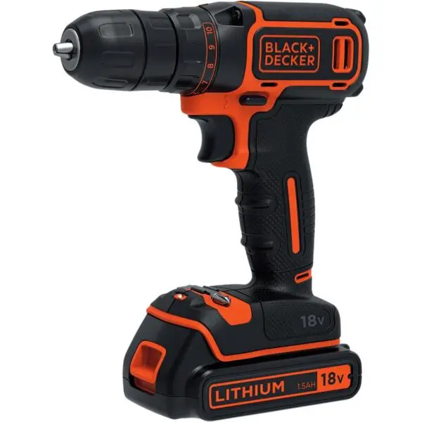 Drill 18v med batteri