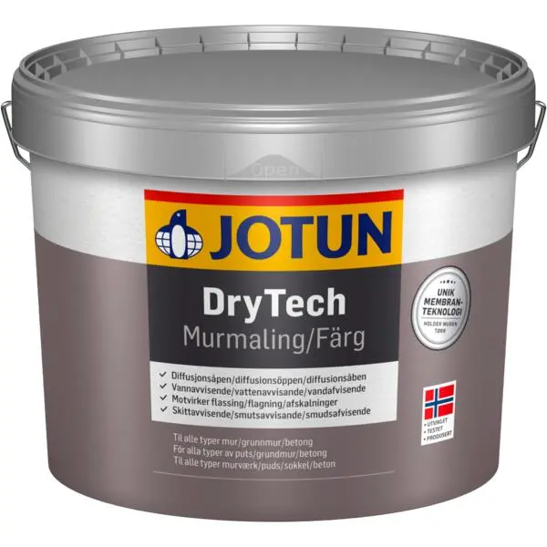 Musmaling drytech lysgrå base 9l