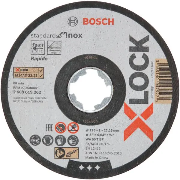 Kappeskive x-lock stdi 125x1,0mm a1 0