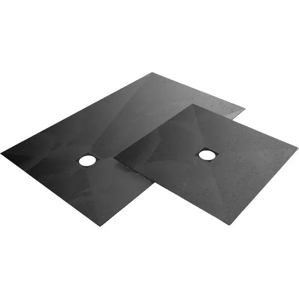 Topplate fundo primo sentralt 900 900x900x6mm sort