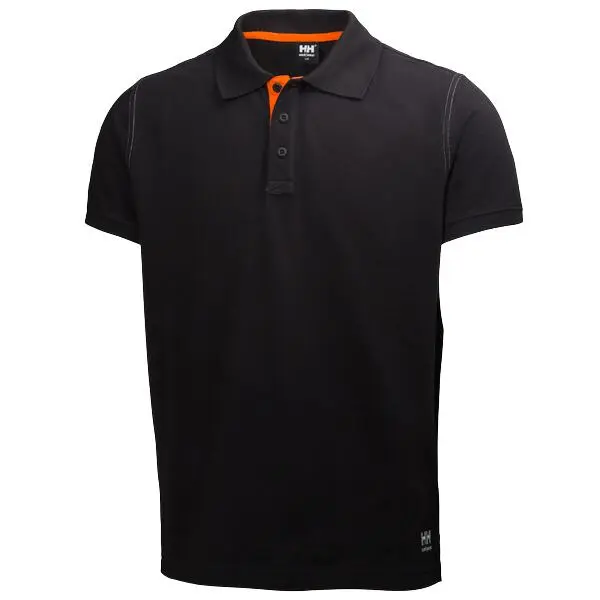 Polo t-shirt sort xxl oxford