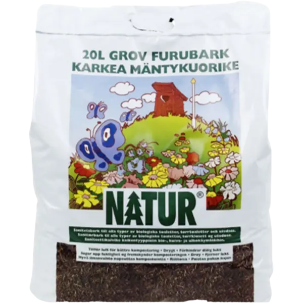 Sanitærbark grov natur 20l