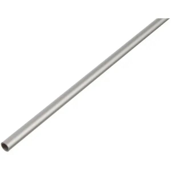 Profil rund aluminum sølv ø15x1/2,6m