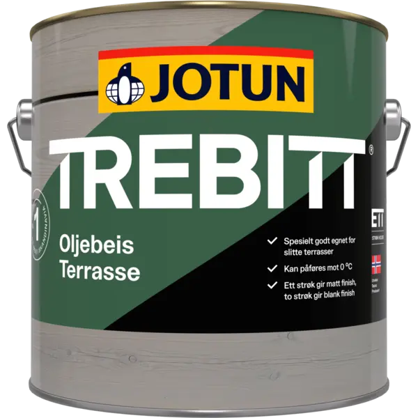 Oljebeis trebitt terrasse klar base 2.7l