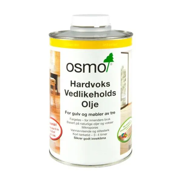 Hardvoksolje 3079 1l matt for periodisk vedlikehold