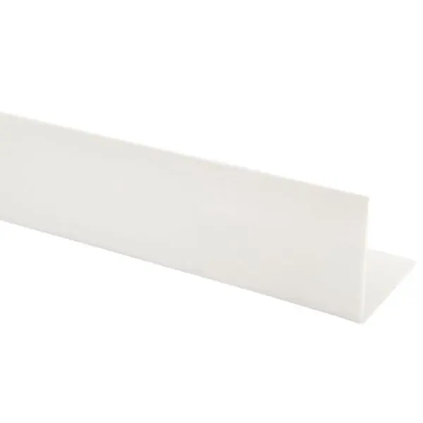 Vinkellist pvc 25x025x2700 hvit