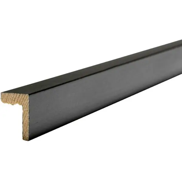 Avslutningslist furu 16x024x2400 malt s8500-n dempet sort 2 stk pr. sett
