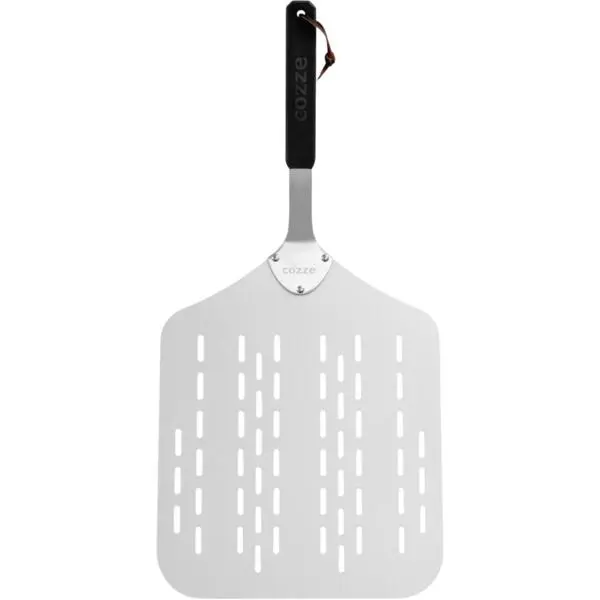 Pizzaspade cozze aluminium l60 x 28xb28cm perforeret stål