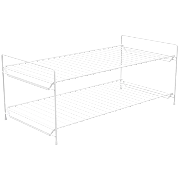 Skohylle frittstående hvit 631 x 233 x 254 mm