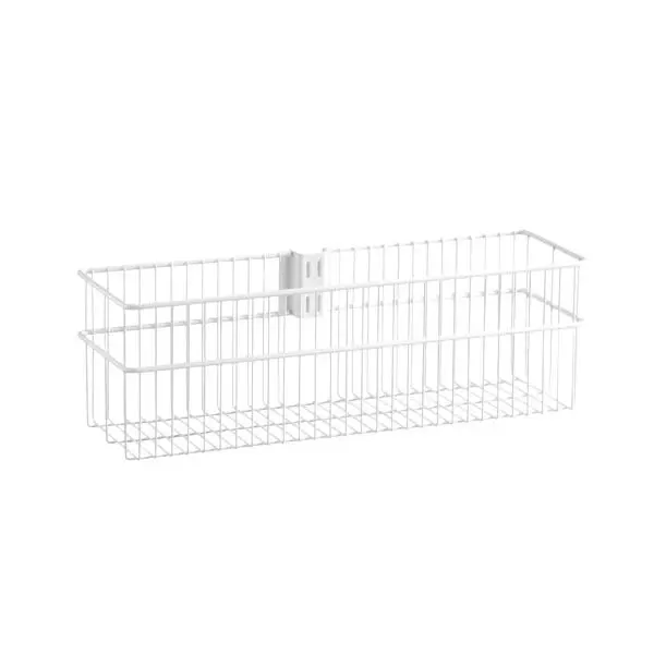 Trådkurv stor hvit 435 x 135 x 140 mm