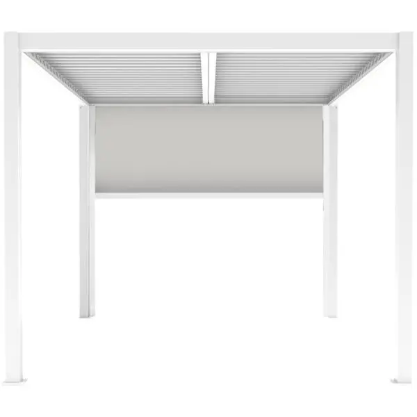 Pulldown-vegg 270x218cm hvit for pergola