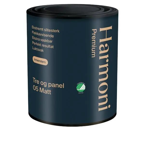 Oljemaling premium 05 hvit 0,68l panel og tre
