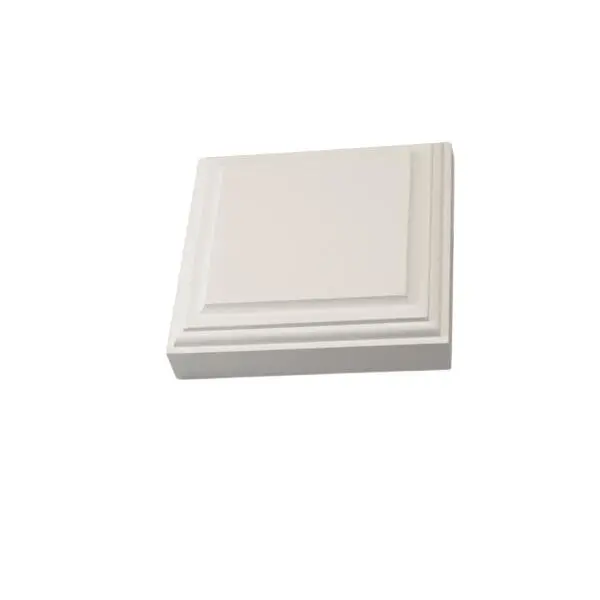 Toppkloss 25x100x100 hjørnekloss for karmlist malt s0502-y bomull