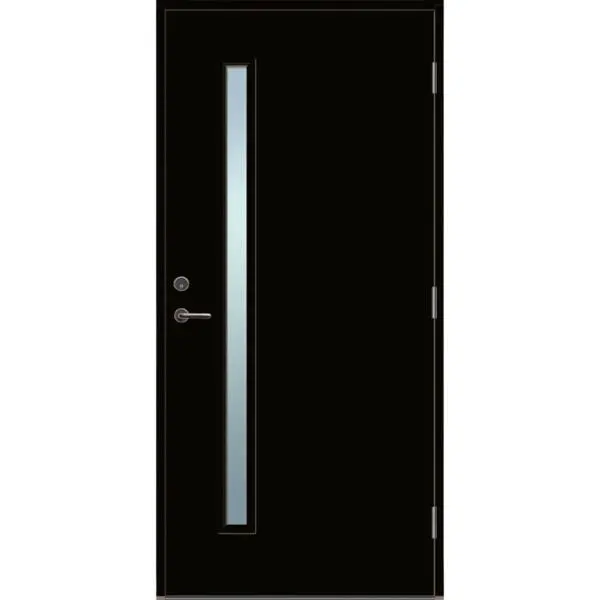 Ytterdør tun 351 klart glass 99/209 venstre ncs s8500-n dempet sort