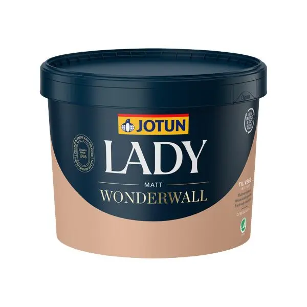 Interiørmaling lady wonderwall hvit base 9l