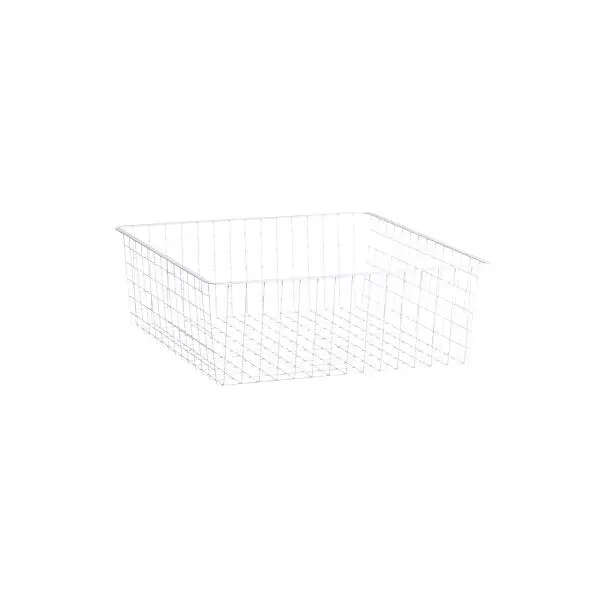 Trådkurv til uttreksramme 60x40x18 hvit