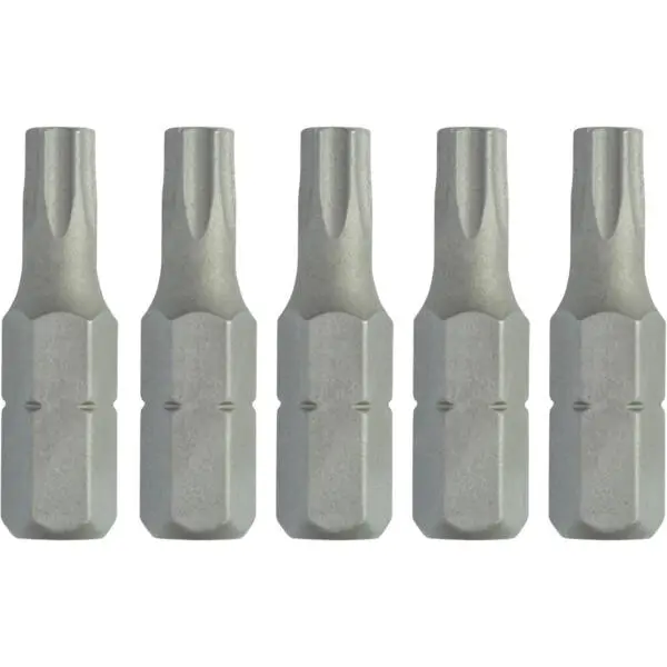 Bits torx 25mm t25x5 dt7256 dw sett med 5 bits