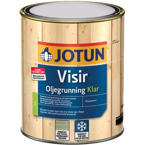 Oljegrunning visir klar 0.9l