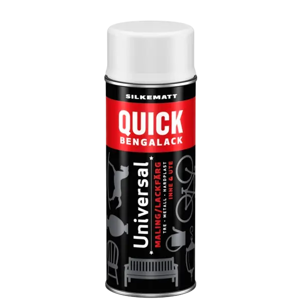 Spray klassisk hvit silkematt 400ml
