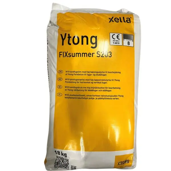 Lim for porebetong sekk a 15kg tynnfugemørtel for liming og muring