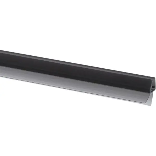 Bunnlist 6 til 8mm for dusjdør sort lengde 100cm