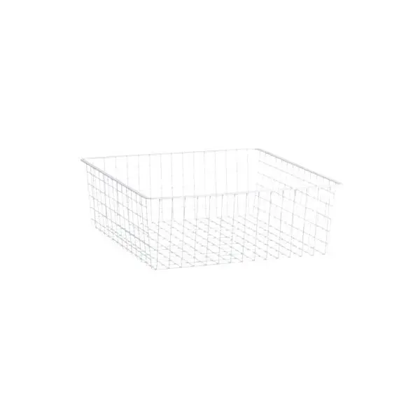 Trådkurv 55/2 standard hvit 527x527x185 mm
