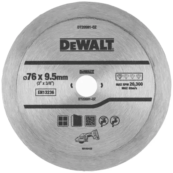 Kappeskive flis 76mm dt20591 keramikk, porselen, 76x9,5mm