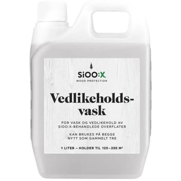 Vedlikeholdsvask 1l sioo:x rengjøring av treoverflater