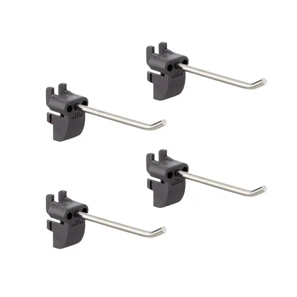 Krok lang rett mattgrå 4pk garage+