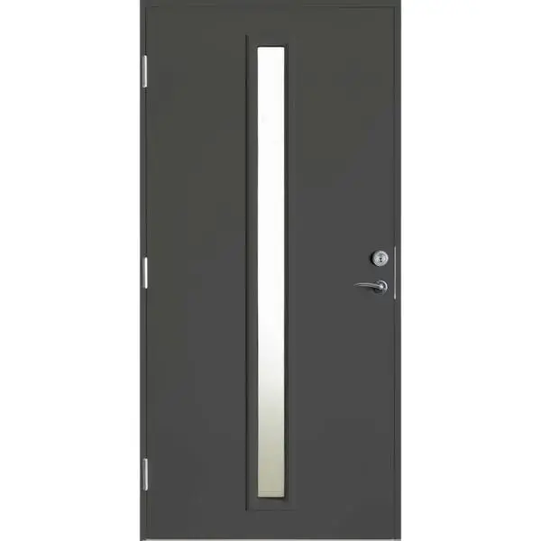Ytterdør strand 90x210 venstre - s7500-n m/sotet glass