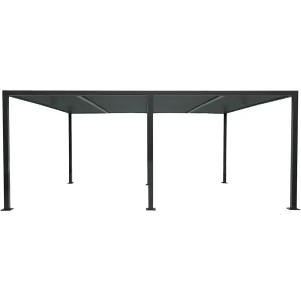 Pergola stavern 4x6 sort 571x390x231 cm