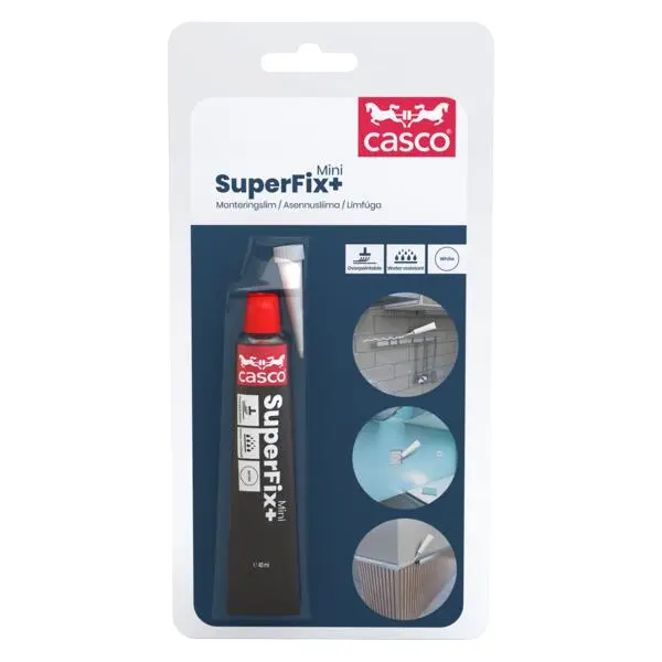 Monteringslim superfix+ hvit 40ml superfix+ mini